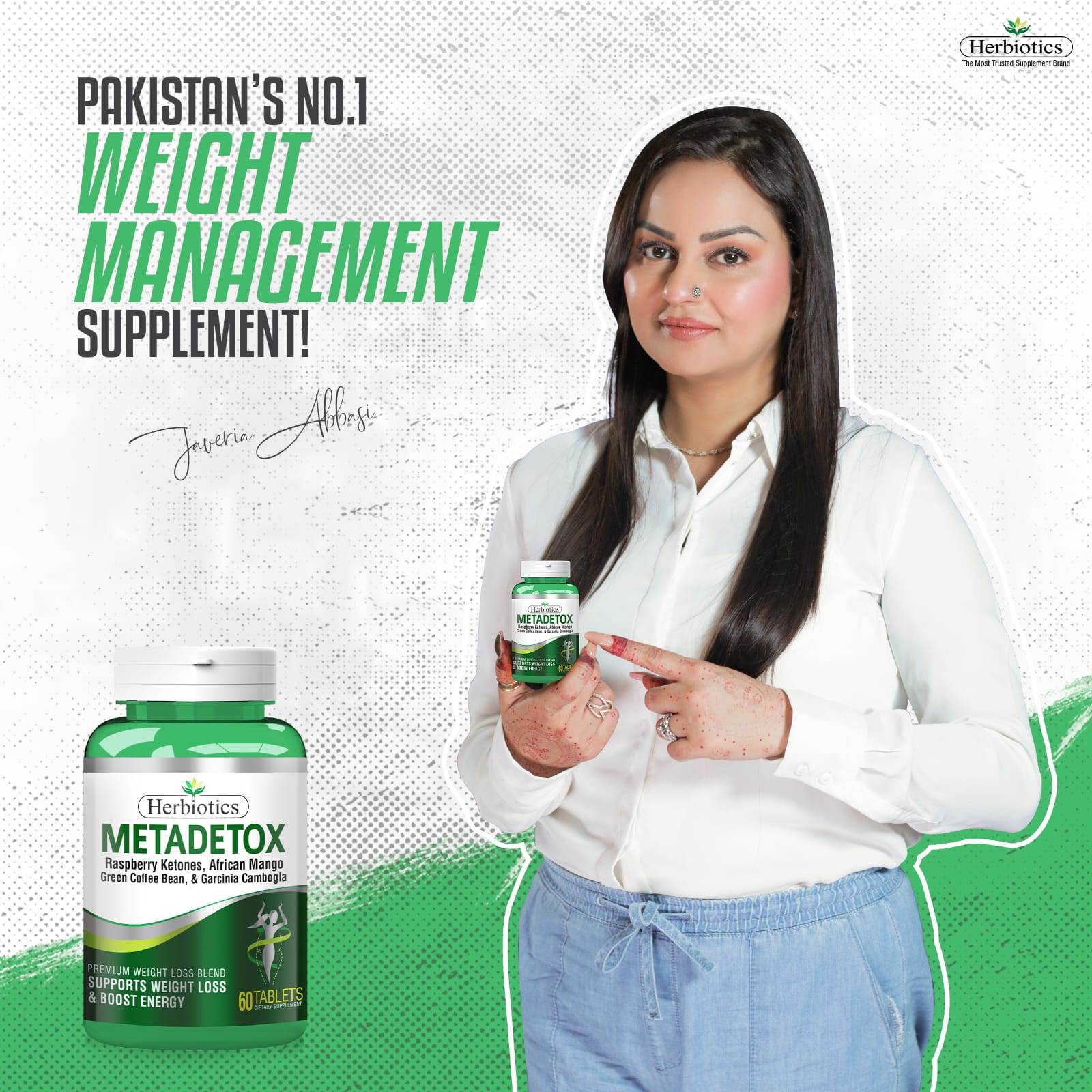 Herbiotics Metadetox for Weight Management 60 Tablets