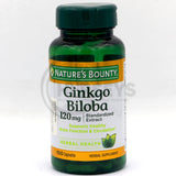 Nature's Bounty Ginkgo Biloba 120mg 100 Capsules