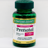 Nature's Bounty Prenatal Multivitamin with 200mg DHA 60 Softgels