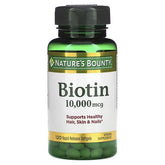 Nature's Bounty Biotin 10000mcg 120 Rapid Release Softgels