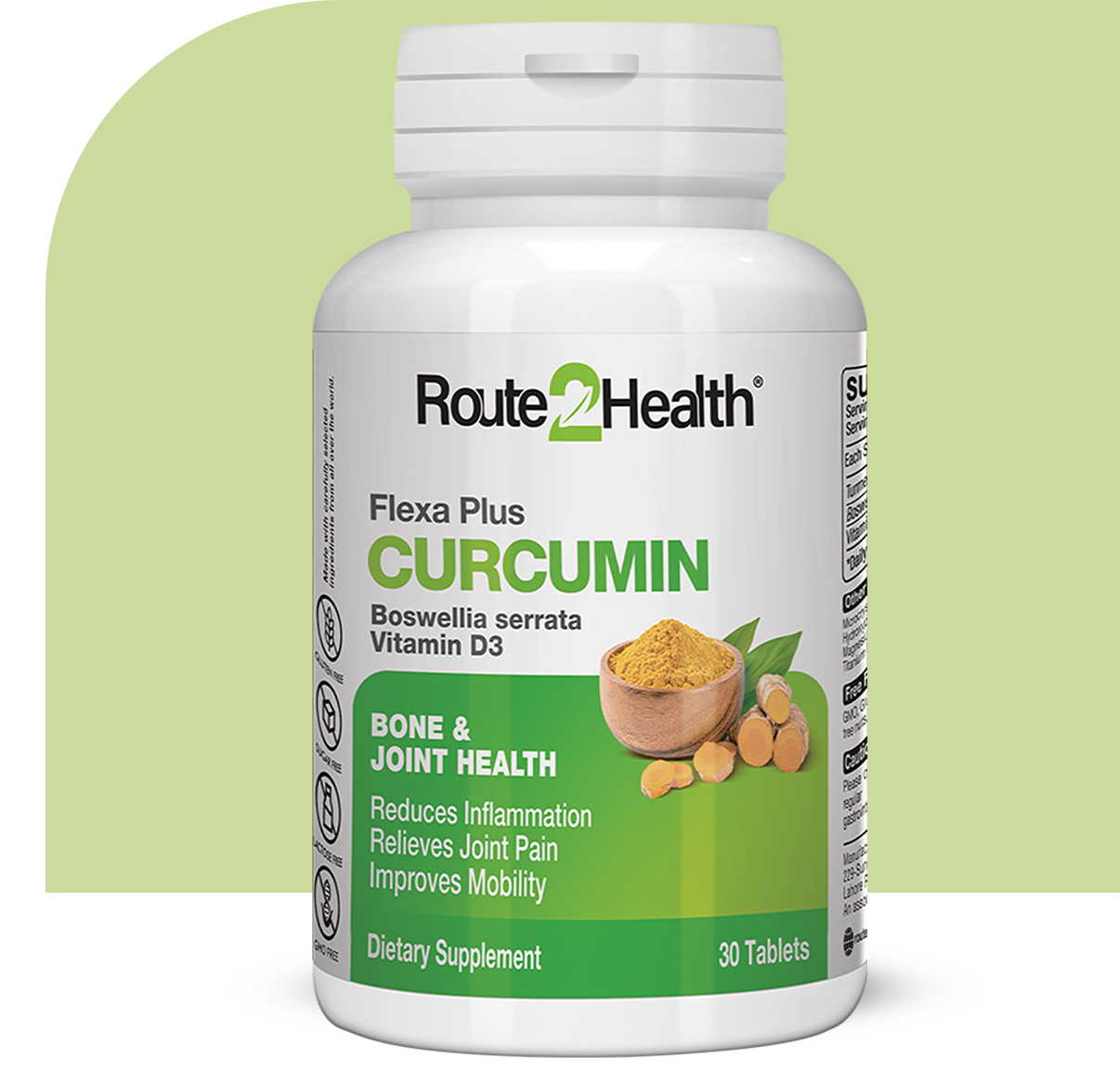 Route 2 Health Flexa Plus Curcumin 30 Tablets