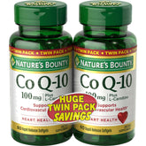 Nature's Bounty CoQ10 Plus L Carnitine Softgels 100 mg 60 Softgels 2 Packs