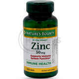 Nature's Bounty Zinc 50 mg 100 Tablets