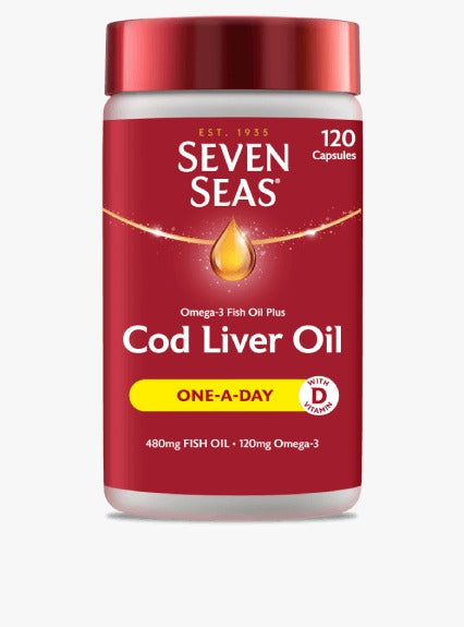 Seven Seas Pure Cod Liver Oil 120 capsules