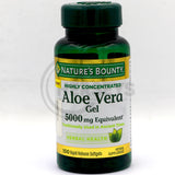 Nature's Bounty Aloe Vera Gel 5000mg Equivalent 100 Rapid Release Softgels