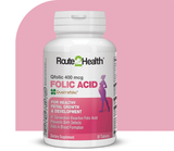 Route 2 Health QFolic 400mcg Folic Acid 30 Tablets