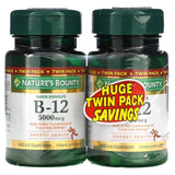 Nature's Bounty B12 5000 mcg Twin Pack 40 Quick Dissolve Tablets