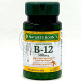 Nature's Bounty Vitamin B12 500mcg 100 Tablets