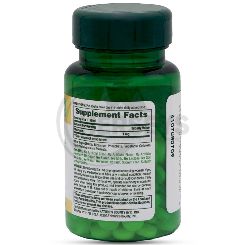 Nature's Bounty Melatonin 1mg 180 Tablets