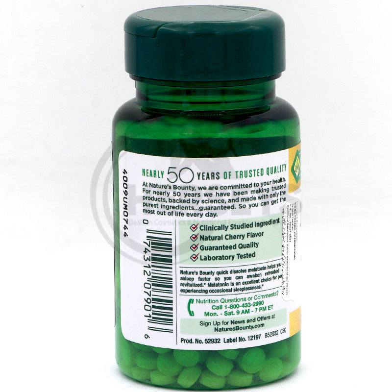 Nature’s Bounty Melatonin 3mg 120 Quick Dissolve Tablets