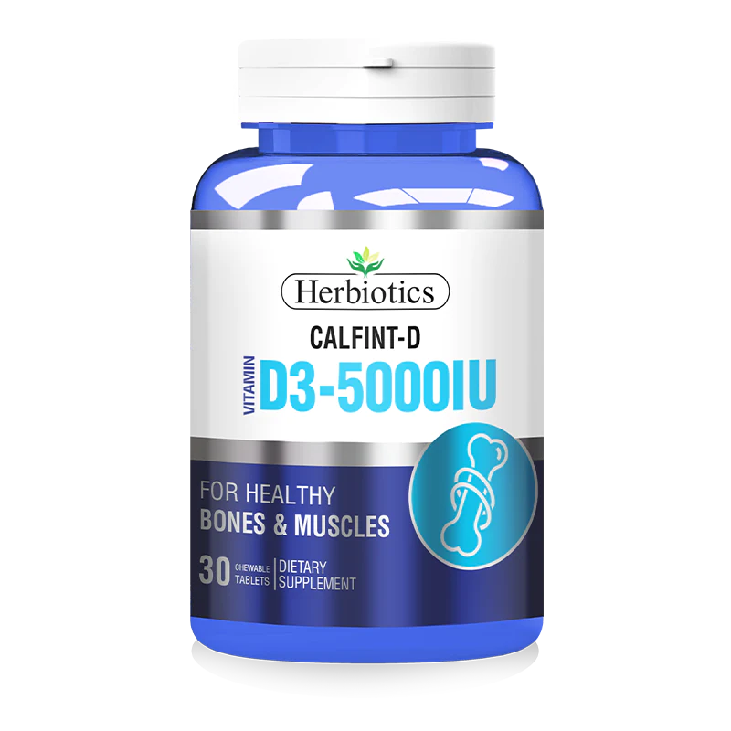 Herbiotics Calfint-D 5000 IU 30 Chewable Tablets