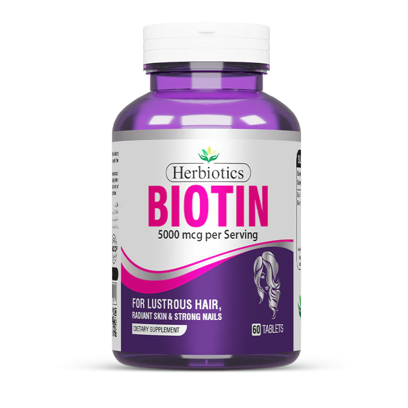 Herbiotics Biotin 5000mcg 60 Tabs