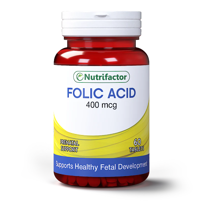 Nutrifactor Folic Acid 400mcg 60's Tablets