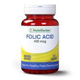 Nutrifactor Folic Acid 400mcg 60's Tablets