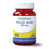 Nutrifactor Folic Acid 400mcg 60's Tablets
