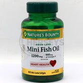 Nature's Bounty Mini Fish Oil 1290mg per serving 90 Softgels
