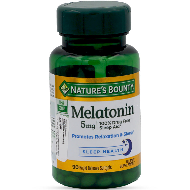 Nature's Bounty Melatonin 5mg 90 Rapid Release Softgels