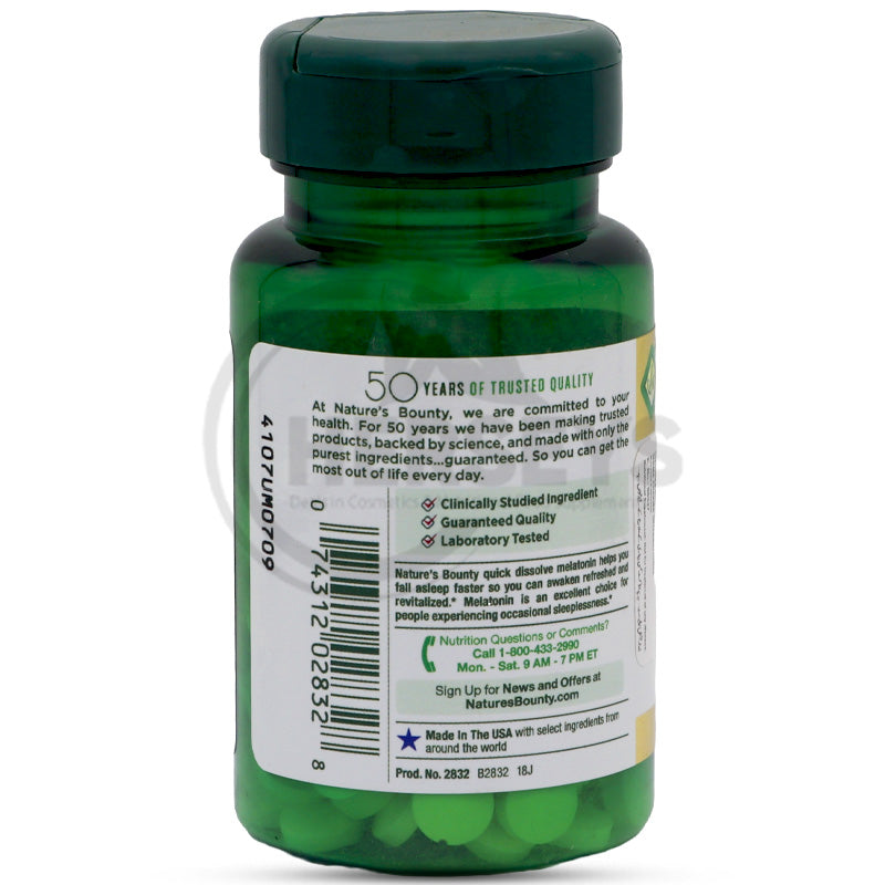 Nature's Bounty Melatonin 1mg 180 Tablets