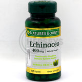 Nature's Bounty Echinacea 400 mg 100 Capsules