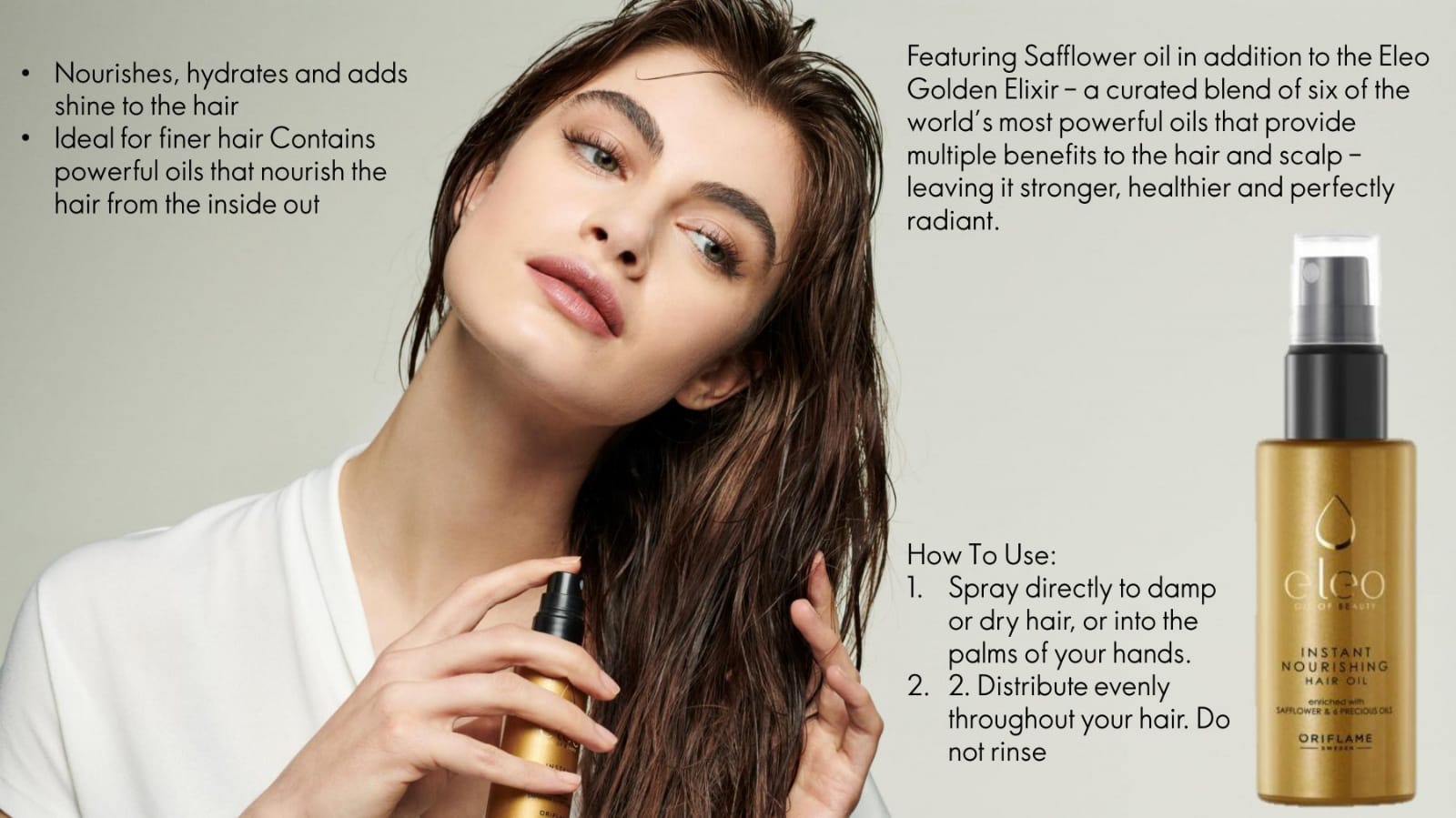 Oriflame Eleo Instant Nourishing Hair Oil 50 ml