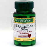 Nature's Bounty L Carnitine 500mg 30 Caplets
