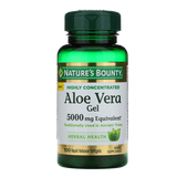 Nature's Bounty Aloe Vera Gel 5000mg Equivalent 100 Rapid Release Softgels