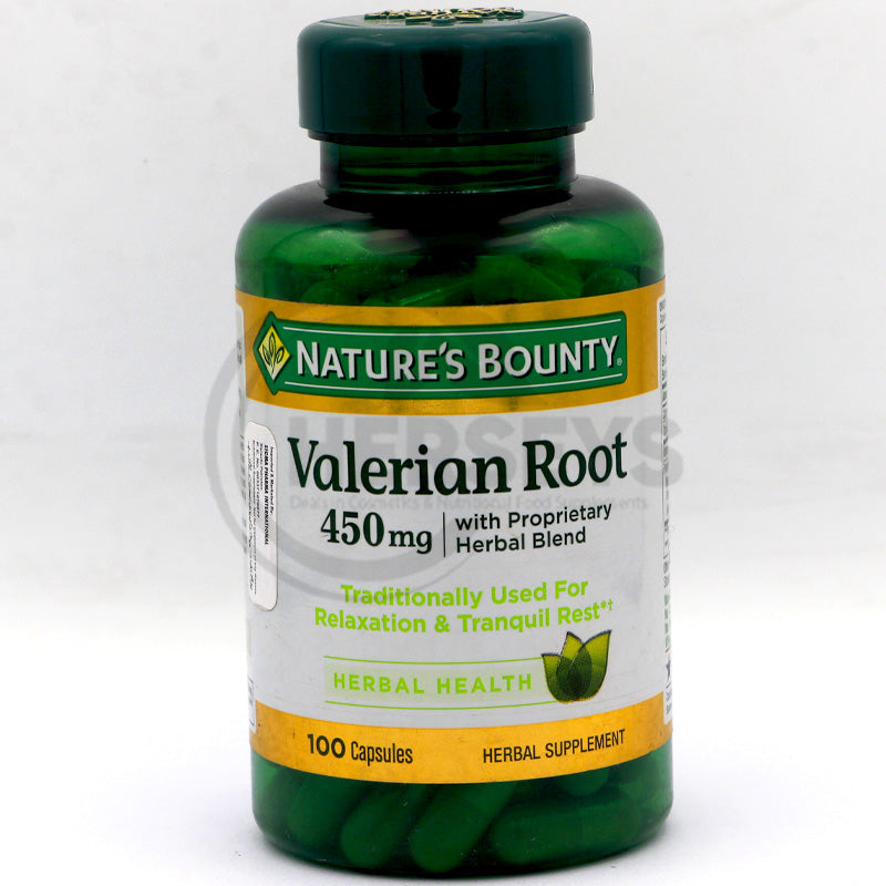 Nature's Bounty Valerian Root 450mg 100 Capsules