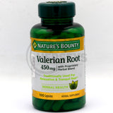 Nature's Bounty Valerian Root 450mg 100 Capsules