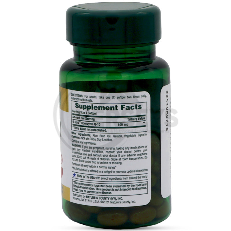 Nature's Bounty CoQ10 100 mg 45 Rapid Release Softgels