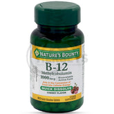 Nature's Bounty B12 Methylcobalamin 1000mcg 60 Quick Dissolve Tablets