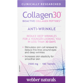 Webber Naturals Collagen30 Anti-Wrinkle Bioactive Collagen Peptides 180 Tablets