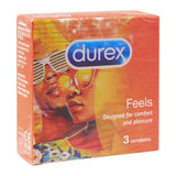Durex Feels Latex Condoms 3 Pack
