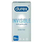 Durex Invisible Extra Thin Condoms 12 Pack