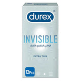 Durex Invisible Extra Thin Condoms 12 Pack