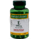 Nature's Bounty Vitamin E 180mg 120 Rapid Release Softgels