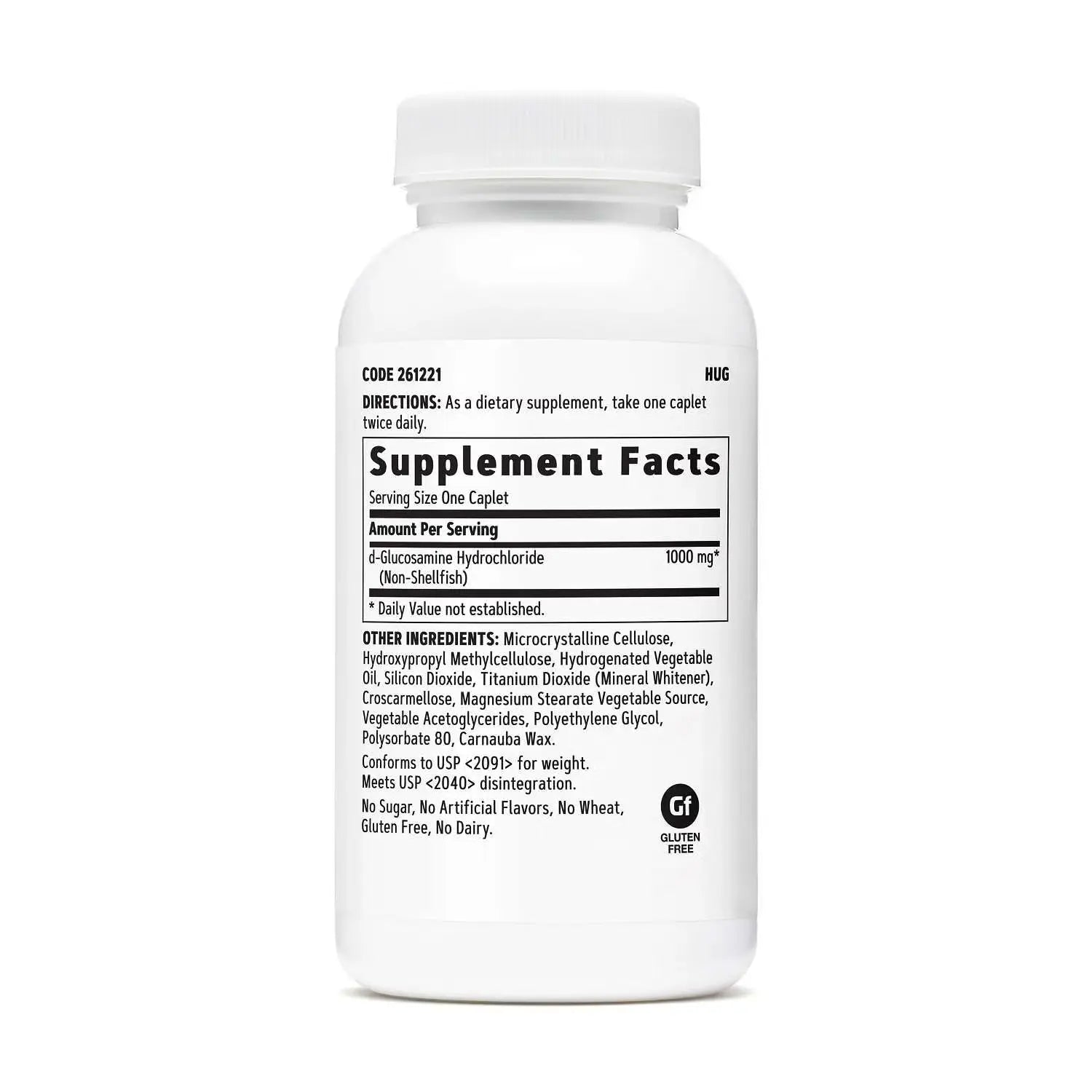GNC Glucosamine 1000 mg Shellfish Free 90 Vegetarian Caplets