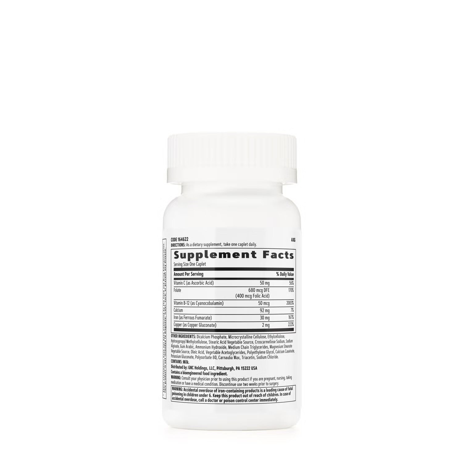GNC Women's Iron Complete High-Potency Formula 60 Caplets