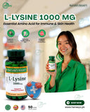 Nature's Bounty L Lysine 1000mg 60 Coated Tablets