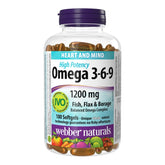 Webber Naturals Omega 3-6-9 1200 mg 180 Softgels