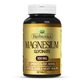 Herbiotics Magnesium Glycinate 500 MG 60 Tablets