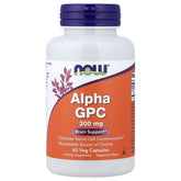 NOW Foods Alpha GPC 300 mg 60 Veg Capsules