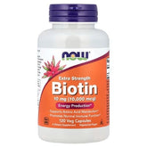 NOW Foods Extra Strength Biotin 10000 mcg 120 Veg Capsules