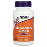 NOW Foods Glucosamine & MSM with Chondroitin Sulfate – 60 Veg Capsules
