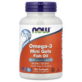 NOW Foods Omega 3 Mini Gels Fish Oil 180 Softgels