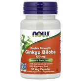 NOW Ginkgo Biloba 120 mg Capsules Brain & Memory Support