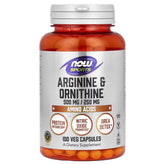 NOW Sports Arginine Ornithine 100 Veg Capsules