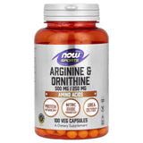 NOW Sports Arginine Ornithine 100 Veg Capsules