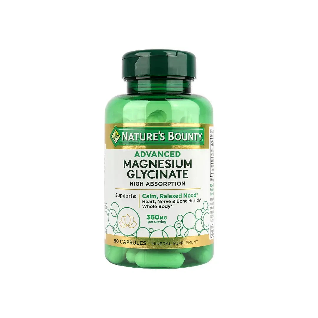 Nature’s Bounty Advanced Magnesium Glycinate 360 mg 90 Capsules