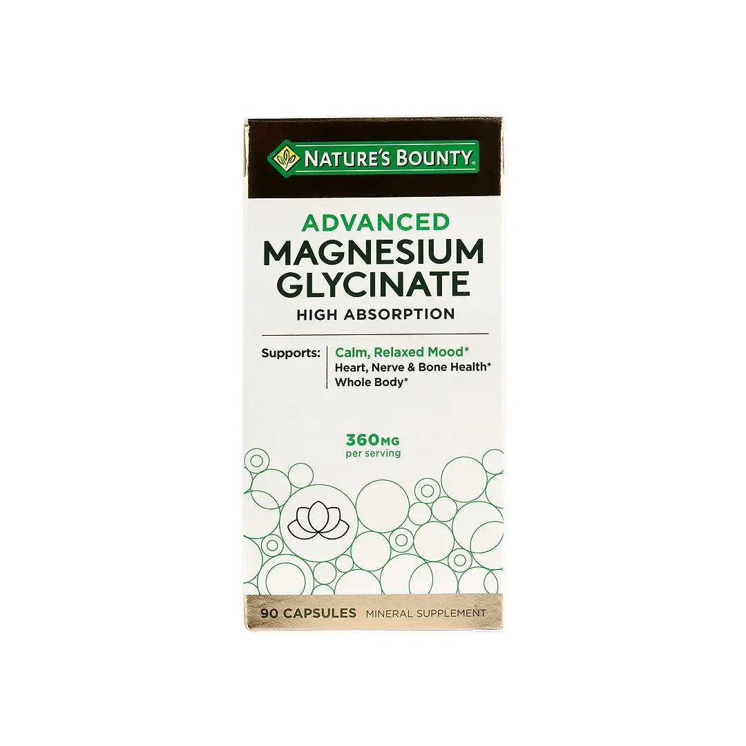 Nature’s Bounty Advanced Magnesium Glycinate 360 mg 90 Capsules