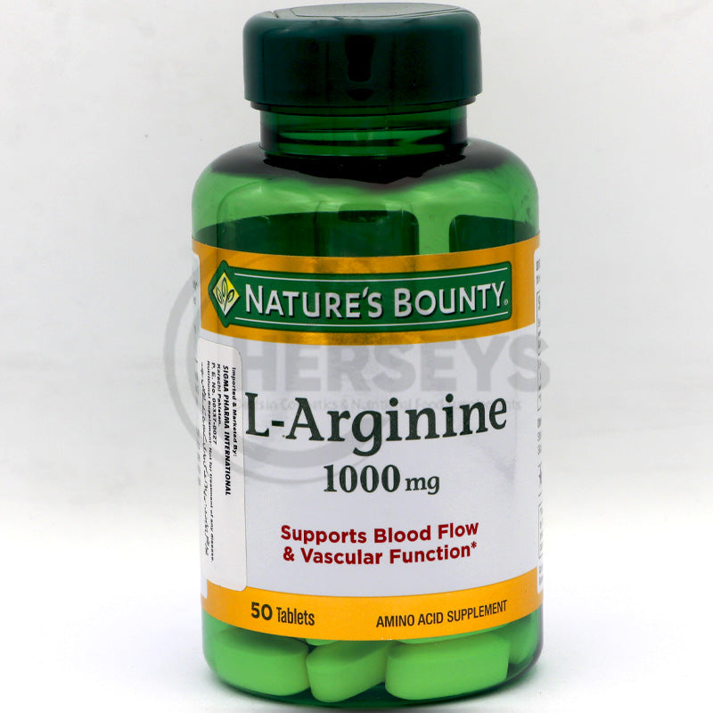Nature's Bounty L Arginine 1000mg 50 Tablets